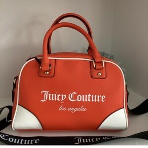 🔥Rare 🔥❌SALE❌Juicy Couture orange Sports Bowler Satchel ✨️🧡